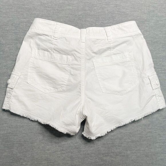 American Eagle Shorts Women Size 0 90's Boyfriend Cut Off White Cargo 2023 - Picture 3 of 6